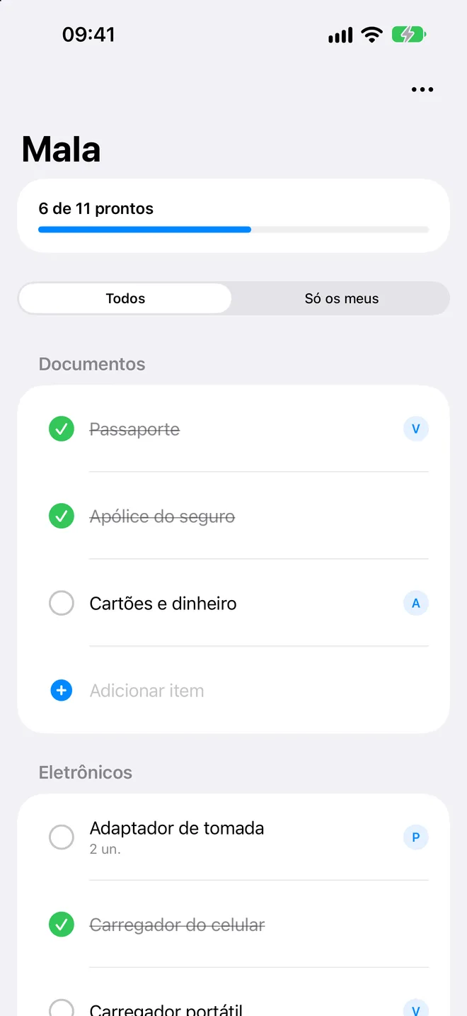 Lista de mala